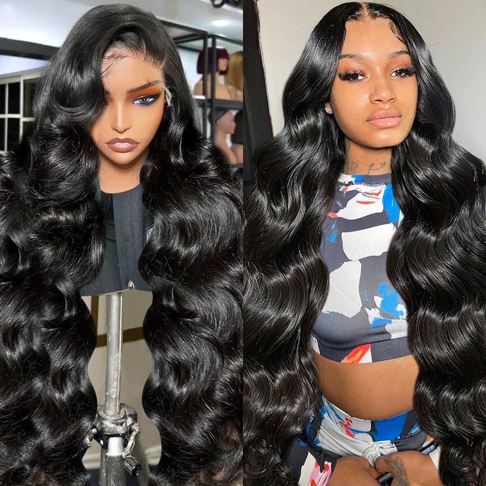13x4 Bob Body Wave Wig 200% Density Brazilian Remy Human Hair Wig HD Transparent Lace Frontal Wigs Brazilian for Women Synthetic Front wigs