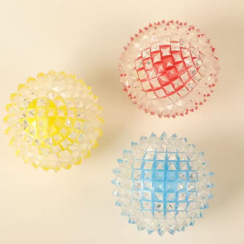 Bite-proof Interactive Glow-up Spike Balls: Fun & Safe Indoor/Outdoor Activity for Canines of All Sizes