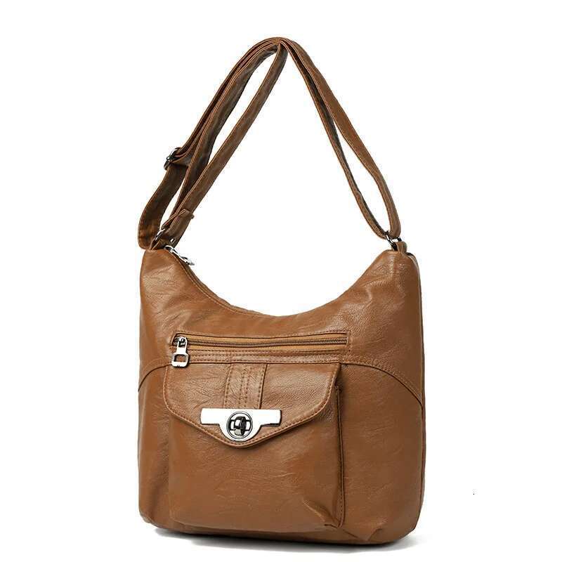 New European And American Retro Women's Fashion Multi-Purpose Hand Bill Of Lading Shoulder Crossbody Simple Soft Bag