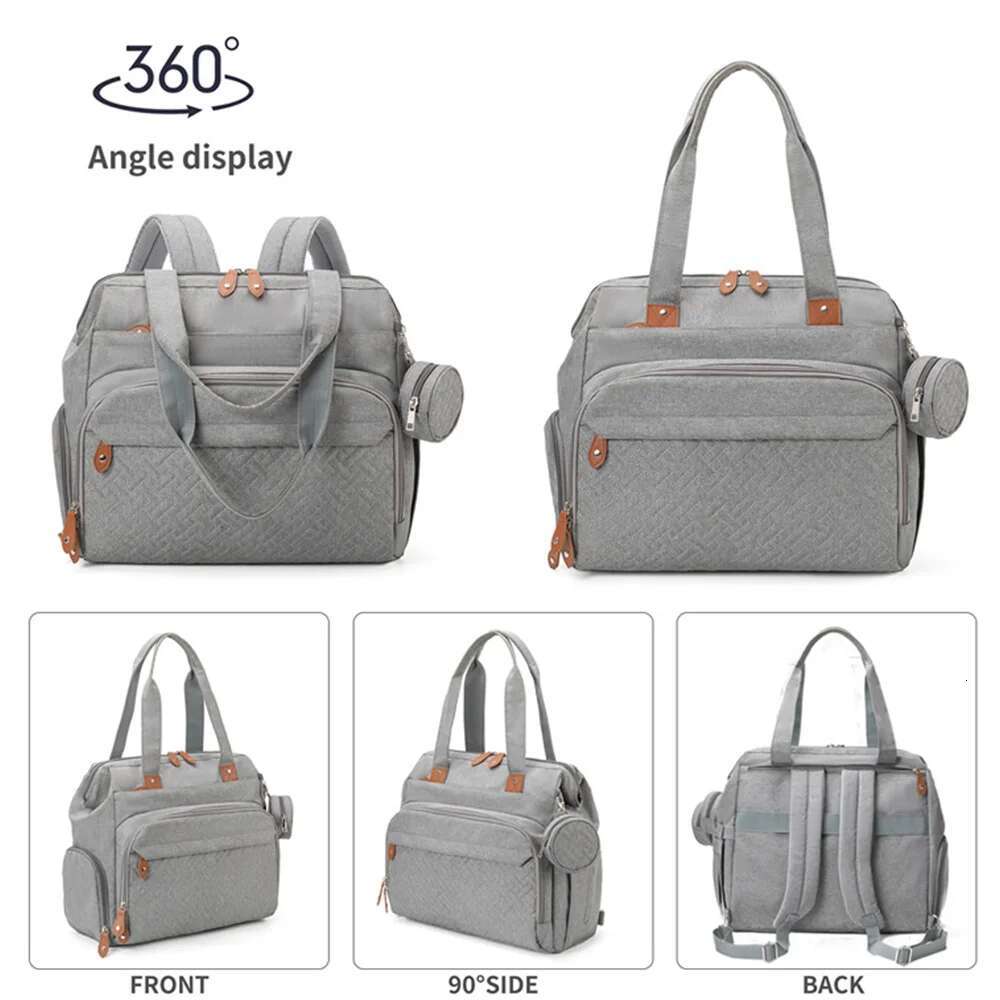 PANGDUBE Large Size Mom Dad Diaper Bags with Pacifier Nappy Bag Baby Things Maternity Backpack for Mommy