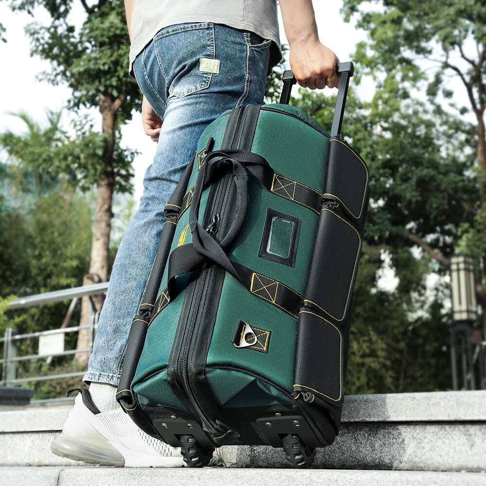 Rolling ,Heavy-duty Kit Large Pull-rod Tool Box Oxford Cloth Repair Special Electrician Bag With Durable Wheels
