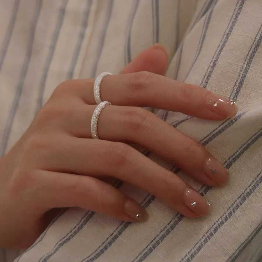 925 Sterling Silver Ring For Women Fine Jewelry Finger Adjustable Open Vintage Trend Shinning Ring For Party Birtay GiftXJ250514