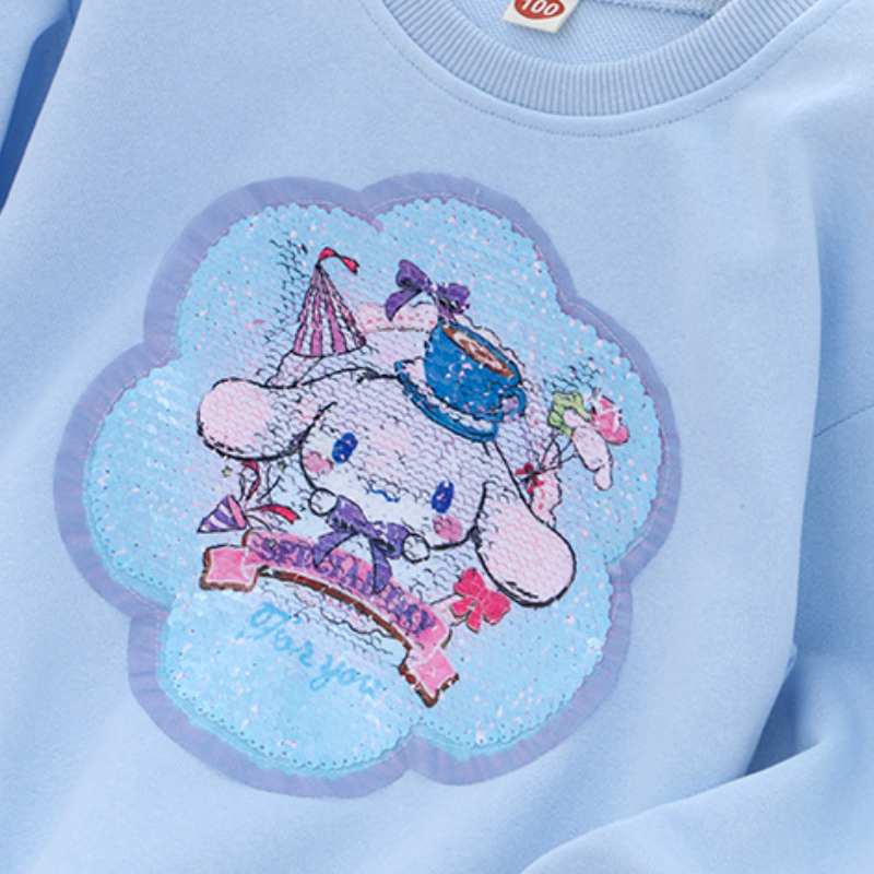 DISNEY Frozen Elsa princess Kids designer clothes girls designer clothes Round neck color changing clothes comfortable and soft.