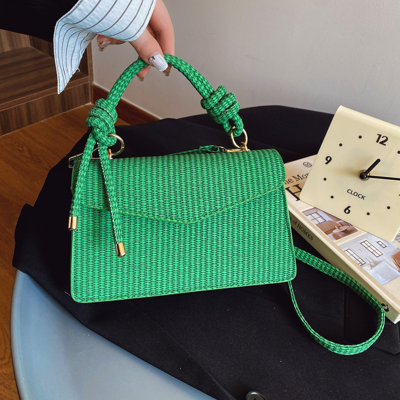 Solid Color Texture Western Style Single Shoulder Crossbody 2025 Spring And Summer Small Square Bag Luxury Bag New Free Delivery Designer Bag Popular 