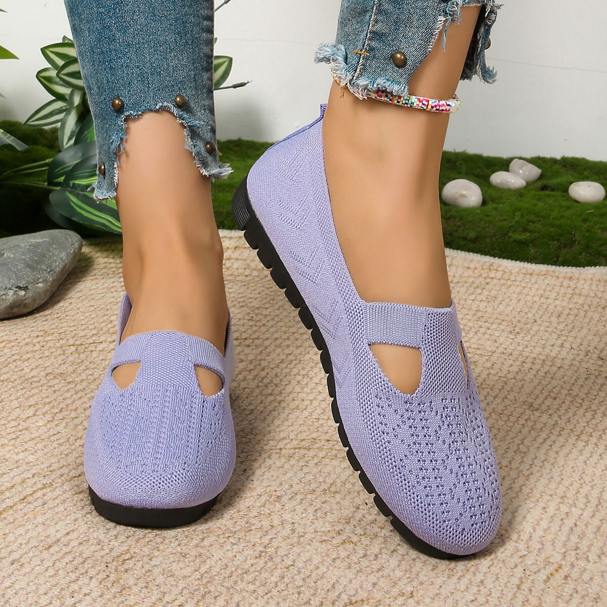 Casual Shoes Large Size Single Shoe Spring Summer New Women S Soft Sole Non Slip Breathable Casual Round Toe Lightweight Flat Shoes Ddmysaturn