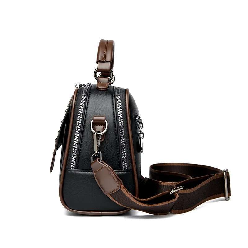 Designer Bags Large Black Shoulder Crossbody Bags For Women 2024 Shopper Sac Solid Color Quality PU Leather Handbag Lady