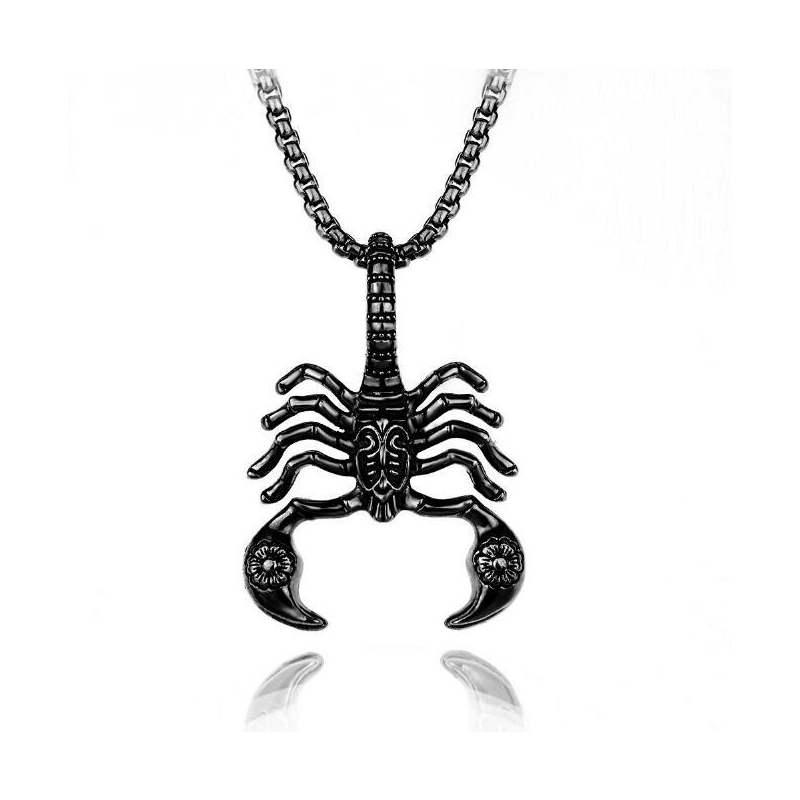 Scorpion necklace, hip-hop style, unisex, light luxury, trendy fashion, lifestyle accessories, collarbone chain