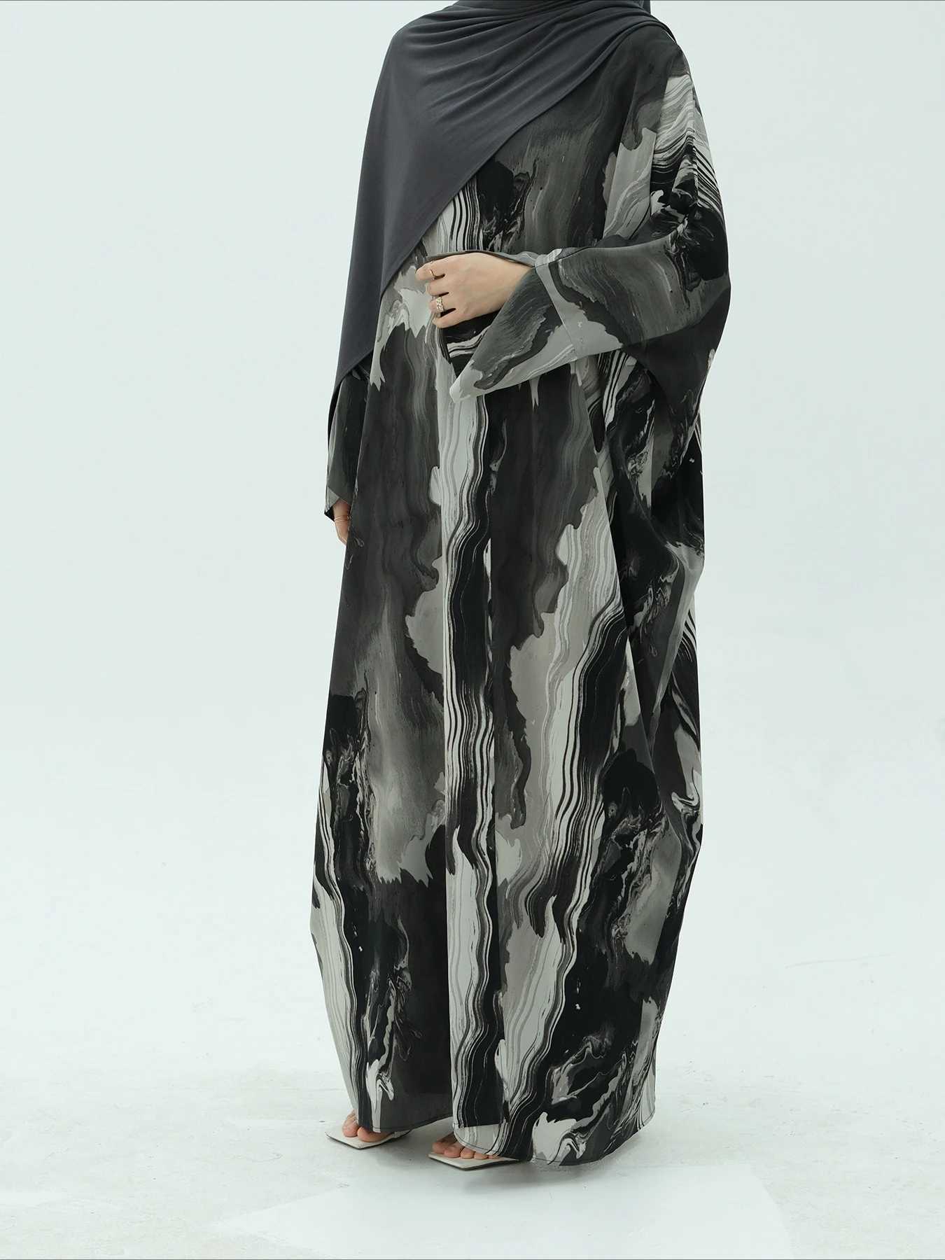 Muslim Dress for Women Party Abaya Print Cardigan Ramadan Eid Arab Long Robe Morocco Dubai Kaftan Islam Vestidos Jalabiya 2025 X250514