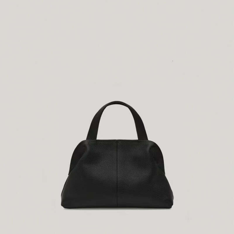 Tote Bag Head Layer Cowhide Large Capacity Genuine Leather Handbag For Women New Autumn And Winter Niche High End Feeling Boston Pillow Bag KQ