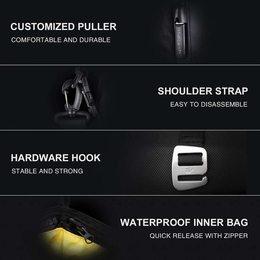 Rhinowalk Motorcycle Back Seat 10/20/30L Waterproof Multifunctional Saddle Side Lage Bag cycling backpack Universal