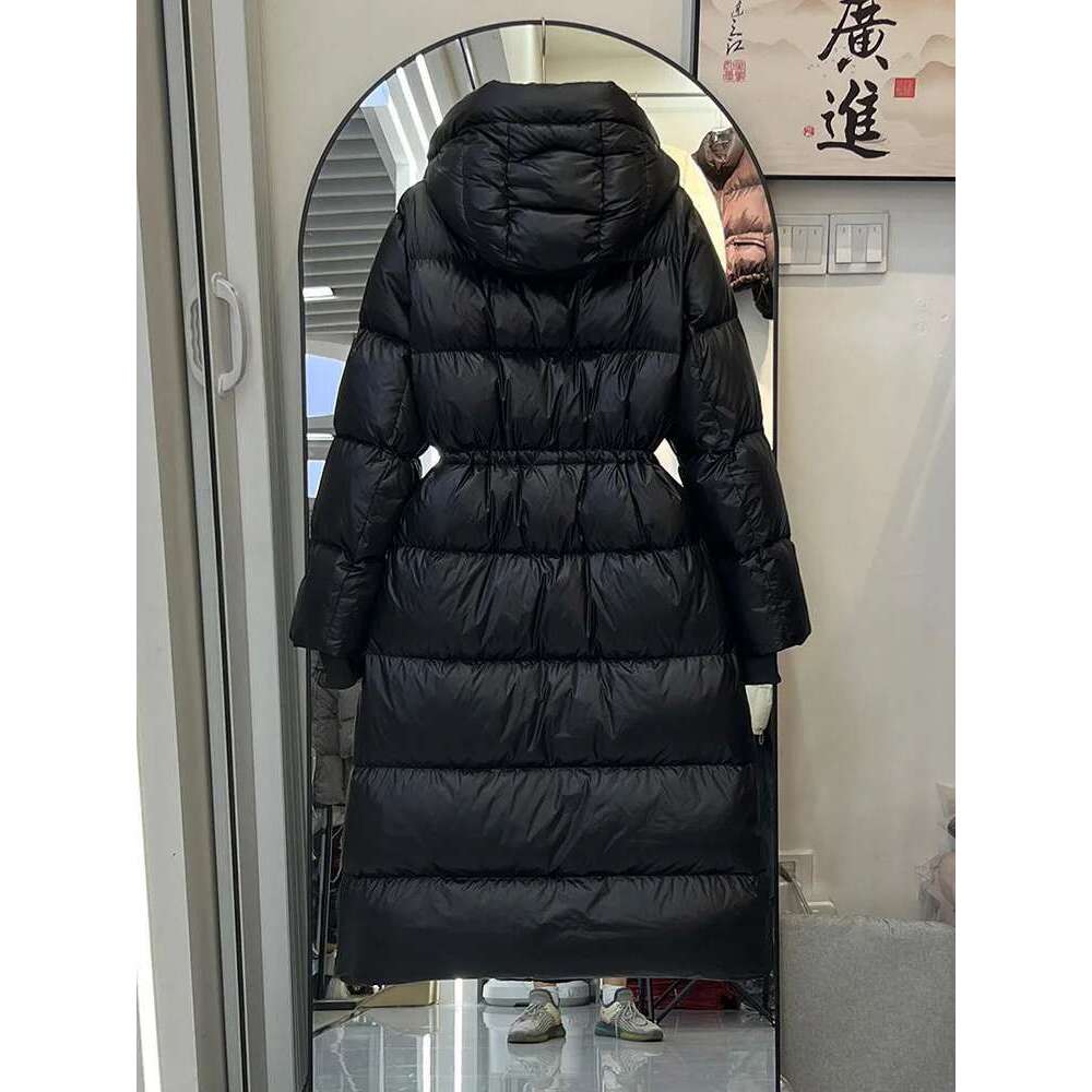 Winter High Quality Women 90% White Duck Down Jackets Fashionable Hooded Thicken Warm Coats Female Long Snowwear