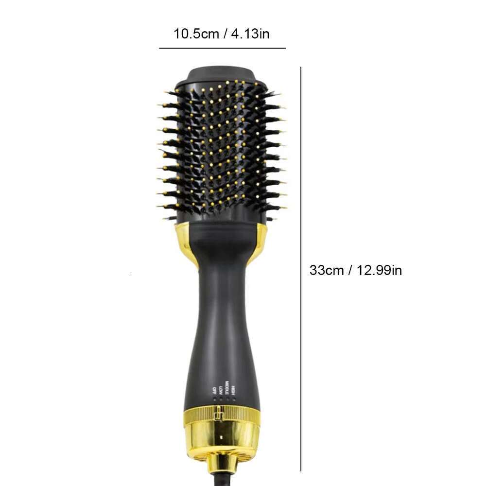 Multi in one electroplating brush fuller, one-step dryer suitable for straight and curly hair