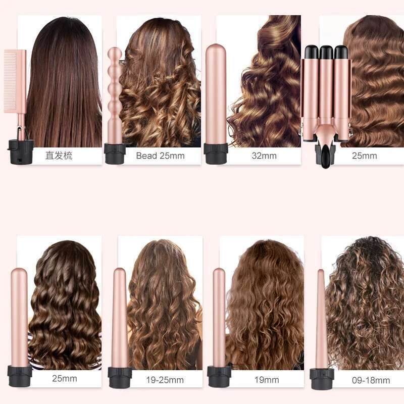 Customizable Electric Tools Professional Roller Curls Wand Fast Heating Up Curling Iron for All Hair Types