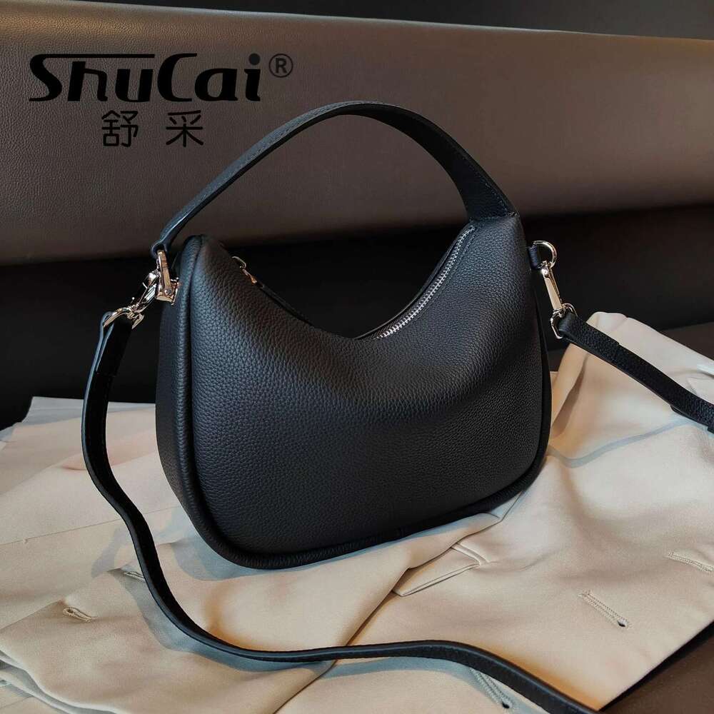 Genuine Leather Women's Designer Top Layer Of Cowhide Handbags Shoulder Crossbody Underarm Bag For Women