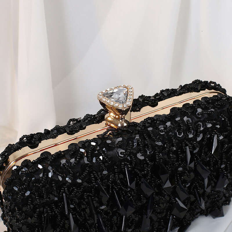 European American fashion unique design hot selling pure handmade bead handbag, socialite dress dinner women's banquet versatile evening bag, 202