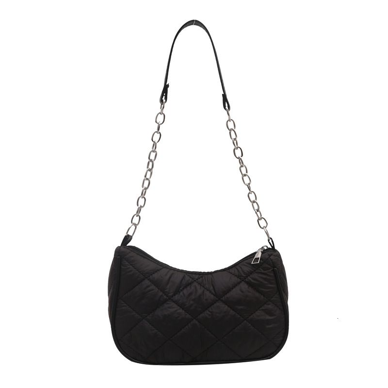 Free Delivery Designer Bag Small Square For Women 2025 Winter Korean Edition Trendy Simple Underarm Fashion Diamond Grid Chain Shoulder Bag Luxury Bag