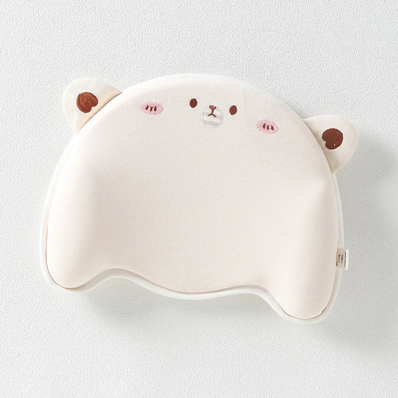 born Baby Pure Cotton Cartoon Animal Soft Breathable Pillow Baby Anti Deviation Head Correction Head Shape Shaping Pillow 250514