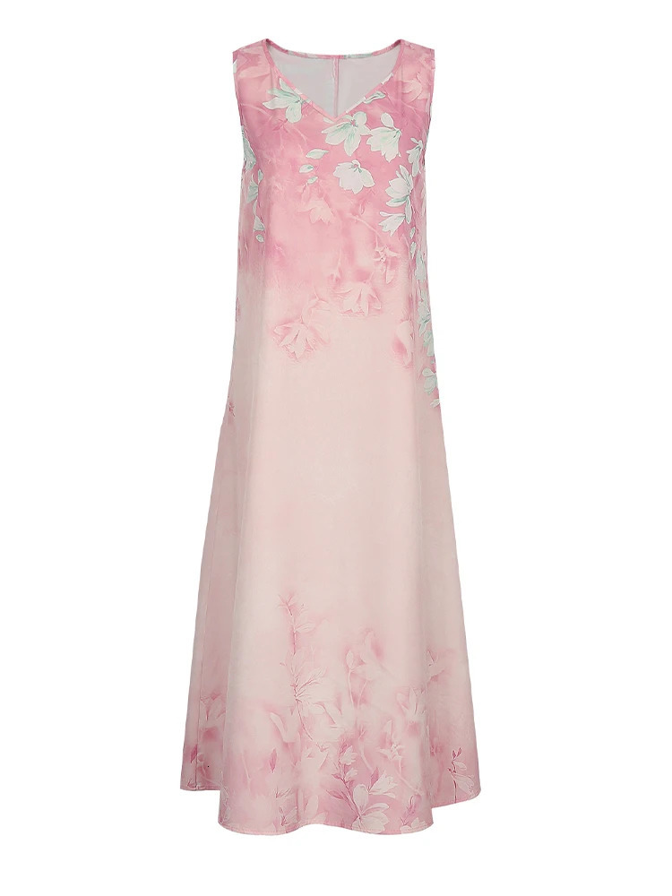 Plus Size Womens Casual Fashion Printed ONeck MidLength TwoPiece Dress Choice for Spring and Summer 250506