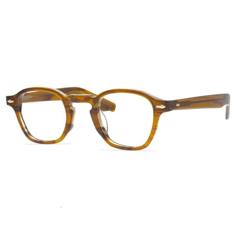 Limited edition acetate fiber box eyeglass frame handmade in Japan, unique style for men and women