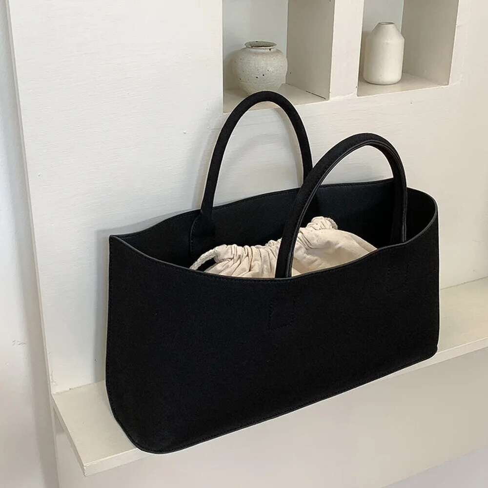 Vintage Suede Tote For Women Large Capacity Top Handle With Inner Solid Color Versatile Handbag Ladies Commuting Bag
