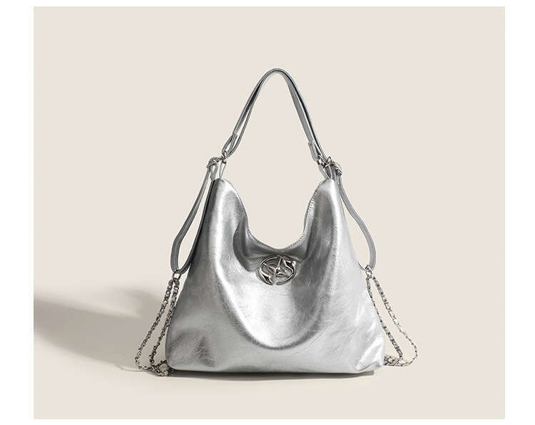 Women's Bags Designer Large Capacity Pleated Commuting Tote For Women New Chain With Niche Design, Single Shoulder Diagonal Joint Bag
