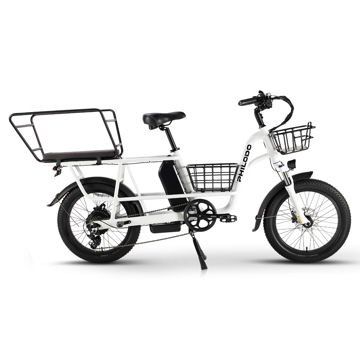 EU Direct TRAVELLER Cargo bike 20inch 750W Motor Electric Bicycle with Removable 48V Single battery 17.5AN OR Dual battery 35AH Lithium-Ion Battery Ad
