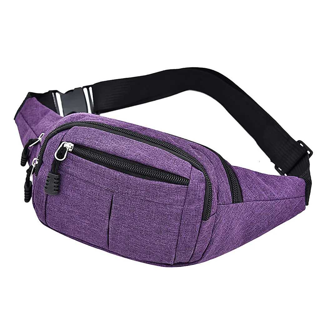 Mens Breast Package Waterproof Outdoor Sports Bag Canvas Pouch Koreanstyle Waist Fanny Crossbody Male Banana 250514