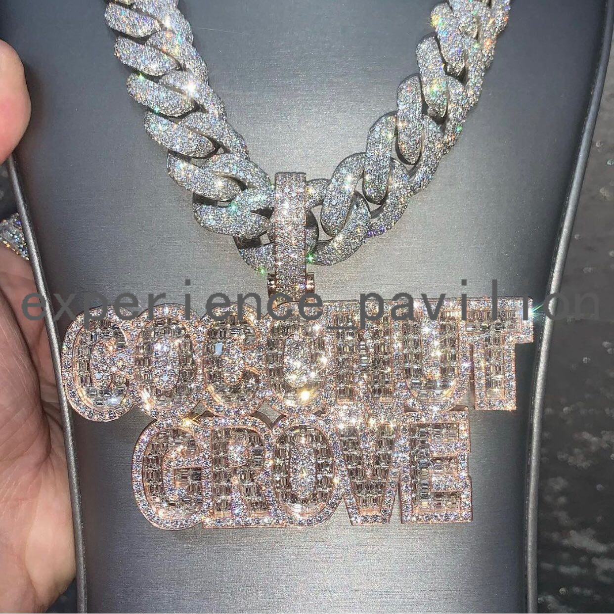 Factory Price Hip Hop Jewelry Custom Pendant Vvs Moissanite and S925 Hip Hop Jewelry Iced Out Moissanite Pendant Vvs