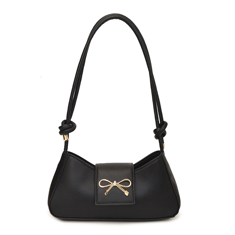 Simple And Casual Luxury Bag Solid Color 2025 Spring New Butterfly Bow Fashion Design Single New Free Delivery Designer Bag Shoulder Underarm Small Sq