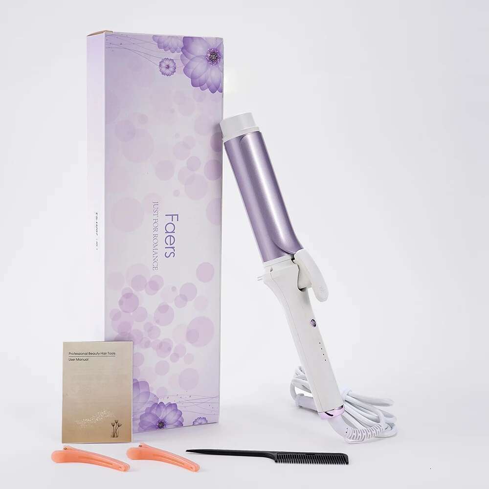 40mm Curlers Negative Ion Ceramic Care Big Wand Wave Hair Styler Curling Irons 3 Temperatures Fast Heating Styling Tools