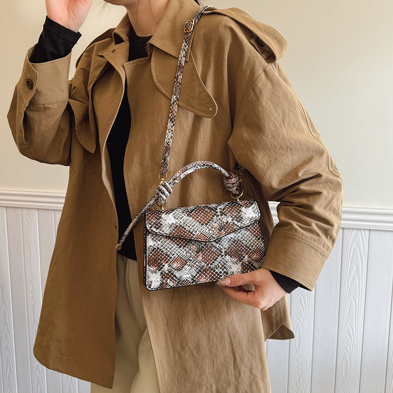 Designer Bag Fashionable Personality Large Capacity Fashionable Snake Pattern New Minimalist Crossbody Bag Mini Storage Bag Free Shipping