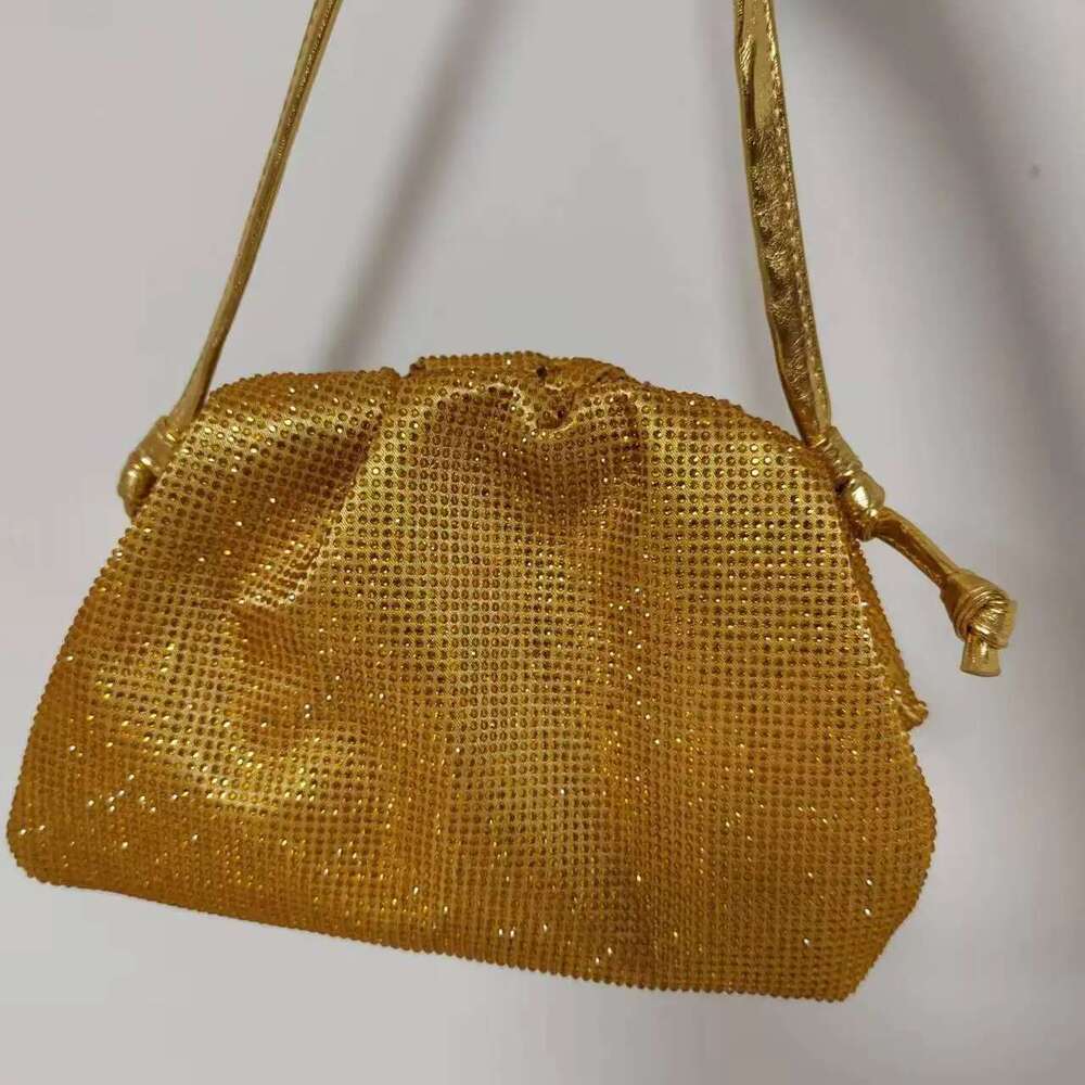 2025 New Elegant Rhinestone Clutch Crossbody Bag For Women Party Evening Famous Brand Purse