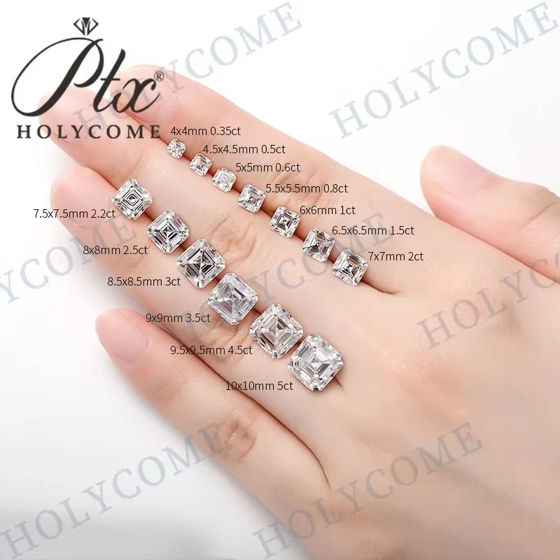 Multi Shapes 1 Carat Moissanite GRA Certificate 100% Pass Diamond Tester Moissanite D VVS Color Excellent Cut Moissanite Manufacturer