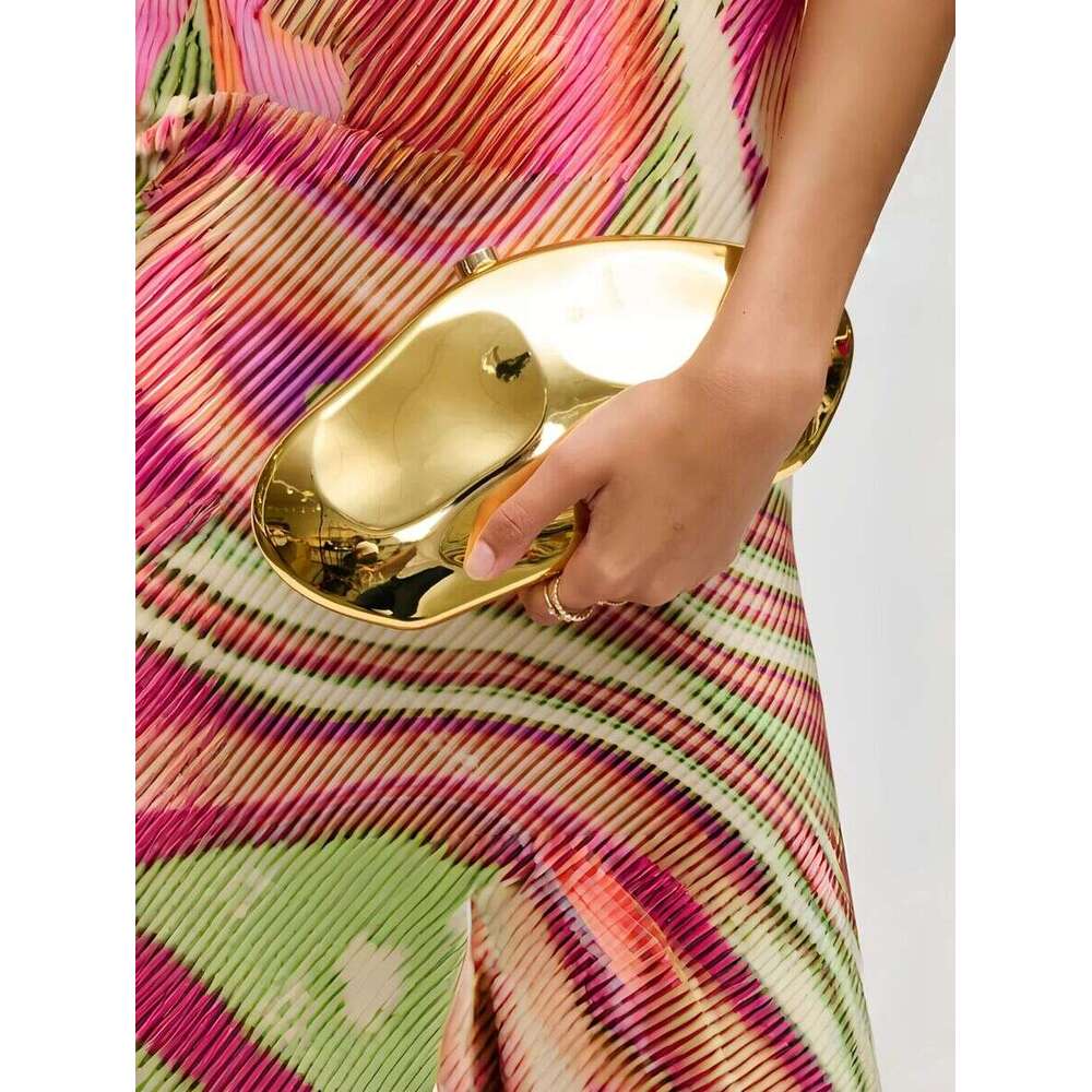 French Metal Style Acrylic Special-Shaped Stone Clutch Versatile New Banquet Party Wedding Elegant Fashion Exquisite Sweet And Cool Sexy Bag Unique De