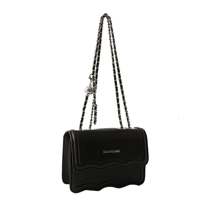 Free Delivery Designer Bag Women's 2025 Solid Color Simple Fashion Casual Chain One Shoulder Crossbody Small Square Bag Luxury Bag