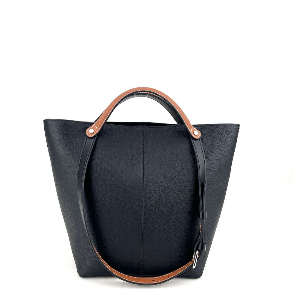 New Handbag, Top Layer Cowhide Bucket Shoulder Bag, Crossbody Leather Women's Bag