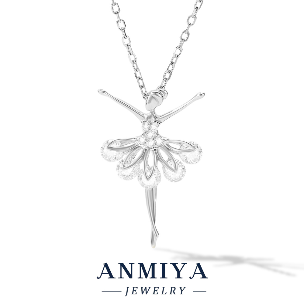 Delicate Dancer Charm for Ballet Lovers,Dainty S925 Necklace,Minimalist S925 Silver Jewelry