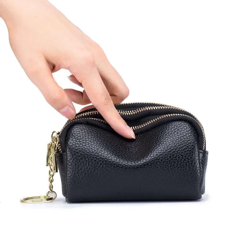 New Genuine Leather Wallets Double layer Cowhide Purses Multifunctional Large Capacity Coin Purse for Women Dropshipping