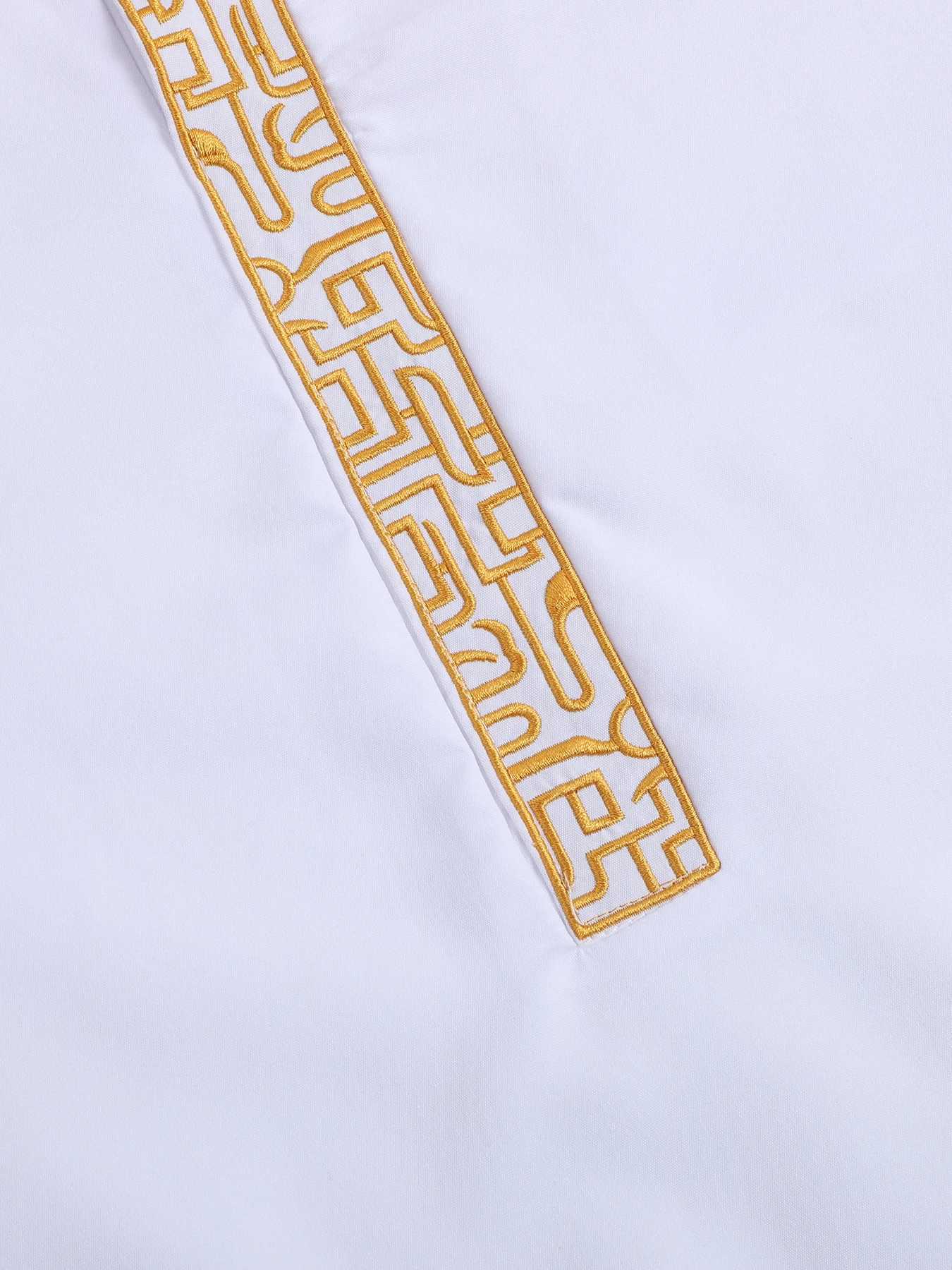 New Muslim Robe Mo Arab Ethnic Wind Sleeve Embroidery Festival Set Casual Men Abaya (M-4XL) X250514