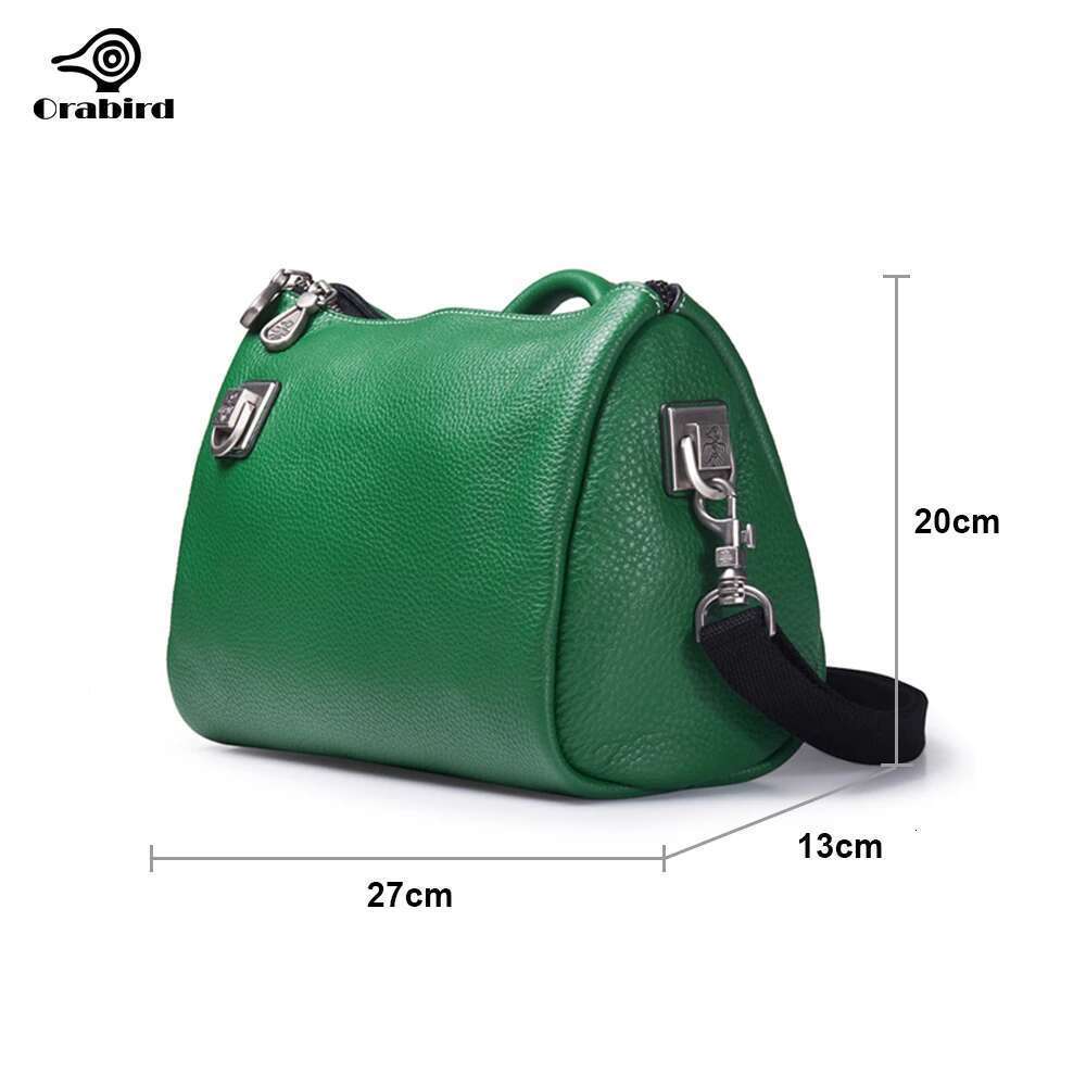 Orabird Women's Bucket Bag Crossbody Shopper Purse Soft Genuine Leather Casual Large Capacity Shoulder Handbag For Ladies