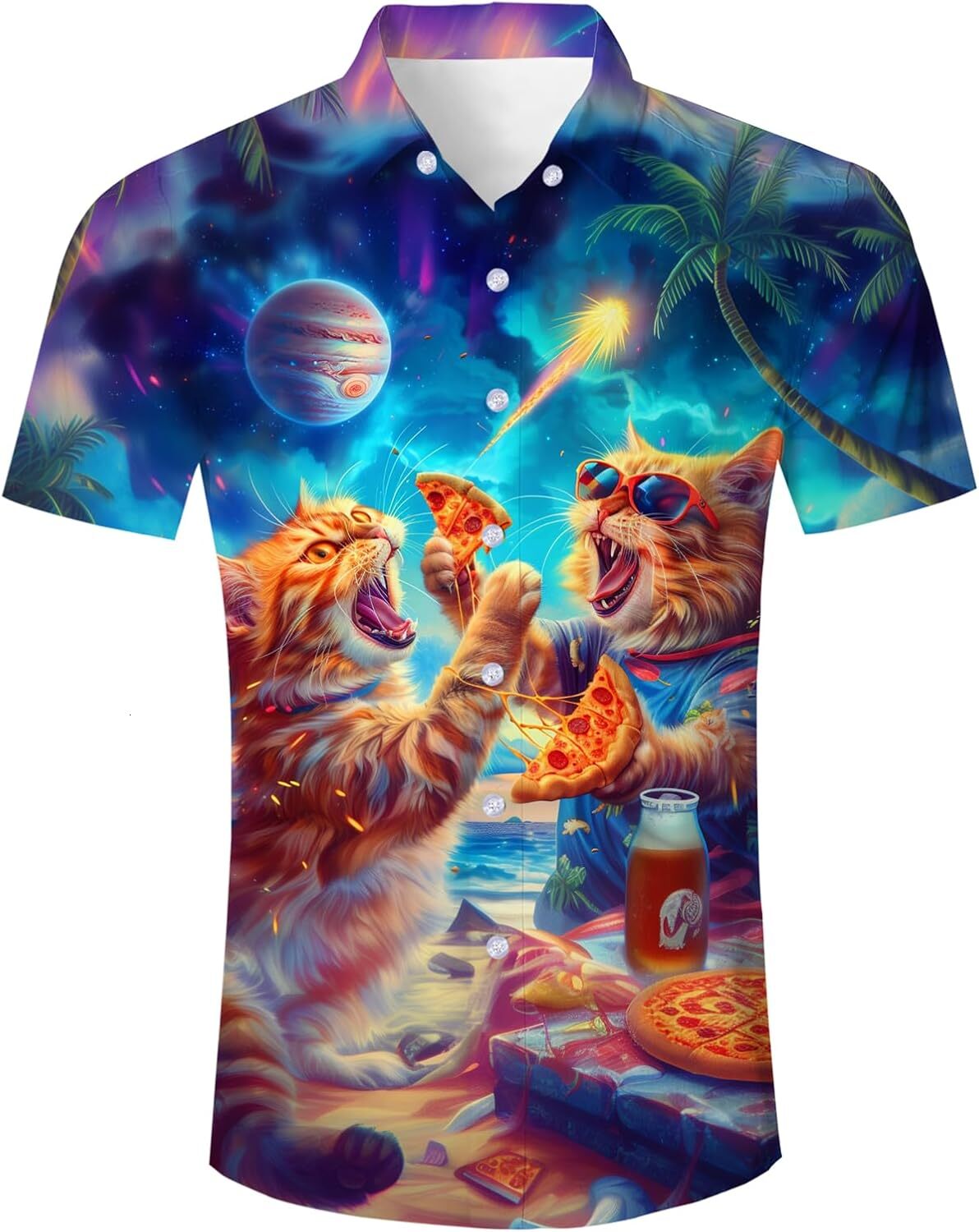 Mens Polo shirt Men's Novelty Hawaiian Button Down Shirts Polos shirts tshirt Casual tops summer clothes
