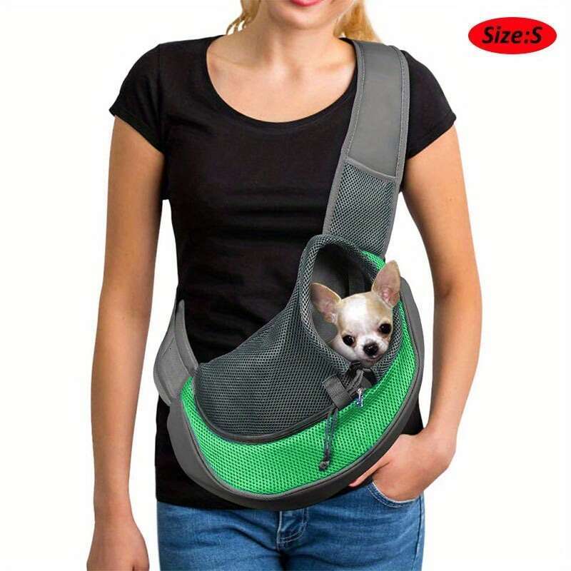 Dog, Cat, Pet, One Shoulder Crossbody Breathable Portable Chest Bag, Travel Backpack, Cat and Dog Outing Bag