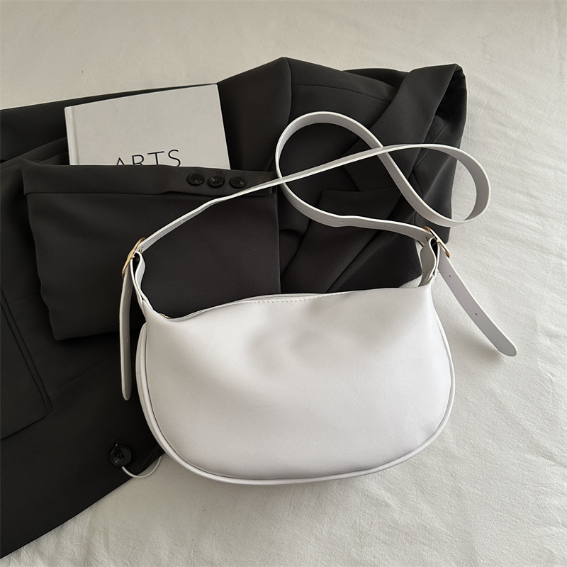 Solid Color For Women 2025 New Free Delivery Designer Bag New Model Internet Celebrity Simple Single Shoulder Underarm Soft PU Luxury Bag Crossbody Ba