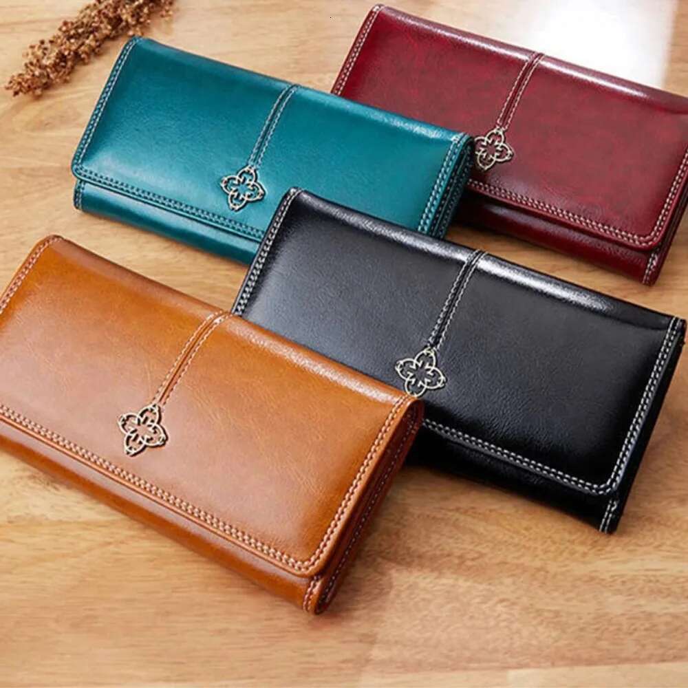 Designer Purses for Women Long Handbag Zipper Coin Pocket PU Leather Women's Wallets Card Holder Monederos Para Mujer