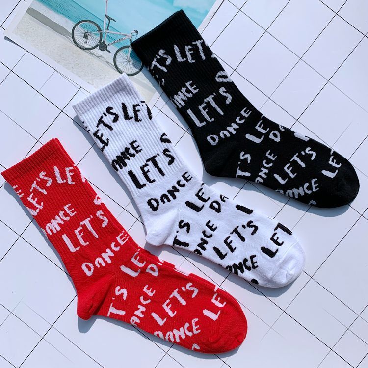 Designer Socks Socks Men S And Women S Fashion Long Letter Sports Hip Hop Street Middle Tube College Style Cotton Socks Sports Socks