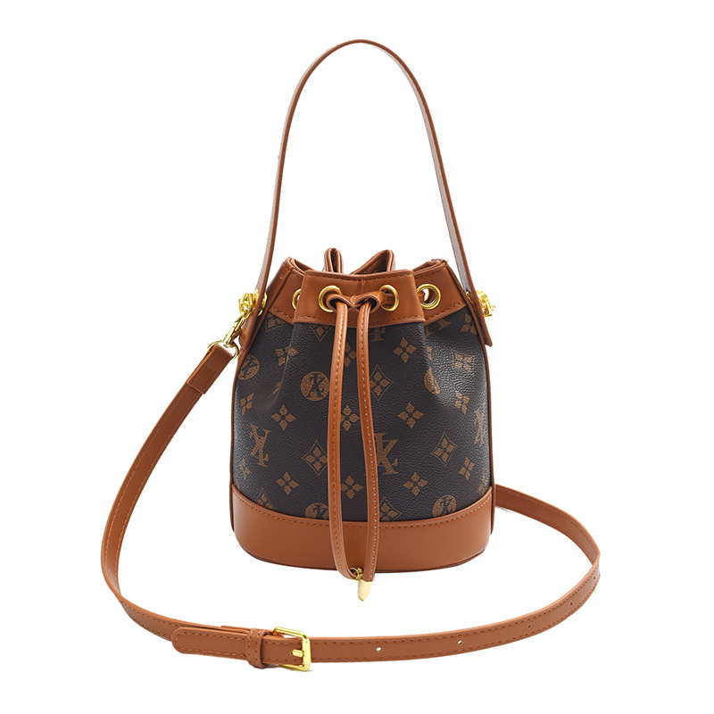 Stylish Women's Crossbody Bucket Bag with Unique Letter Prints & Adjustable Strap for Any Occasion