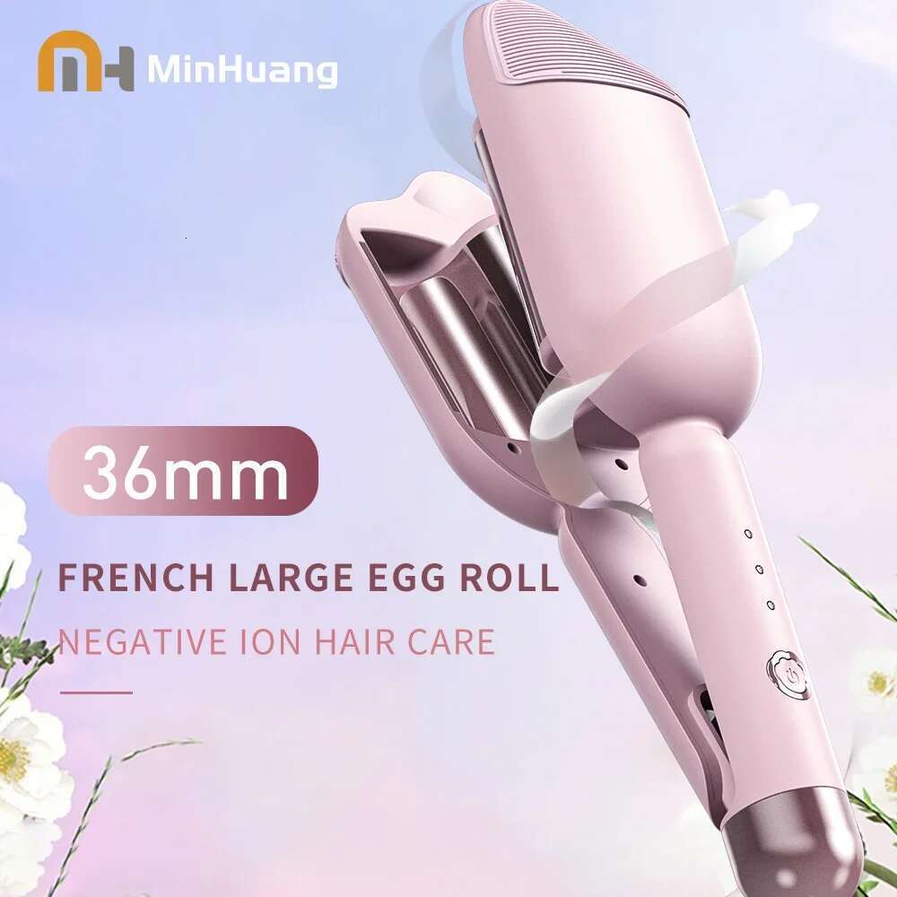 Electric 36mm Curler Anti-Scald Tool Long Lasting Styling Waver Curling Iron Hair Crimper