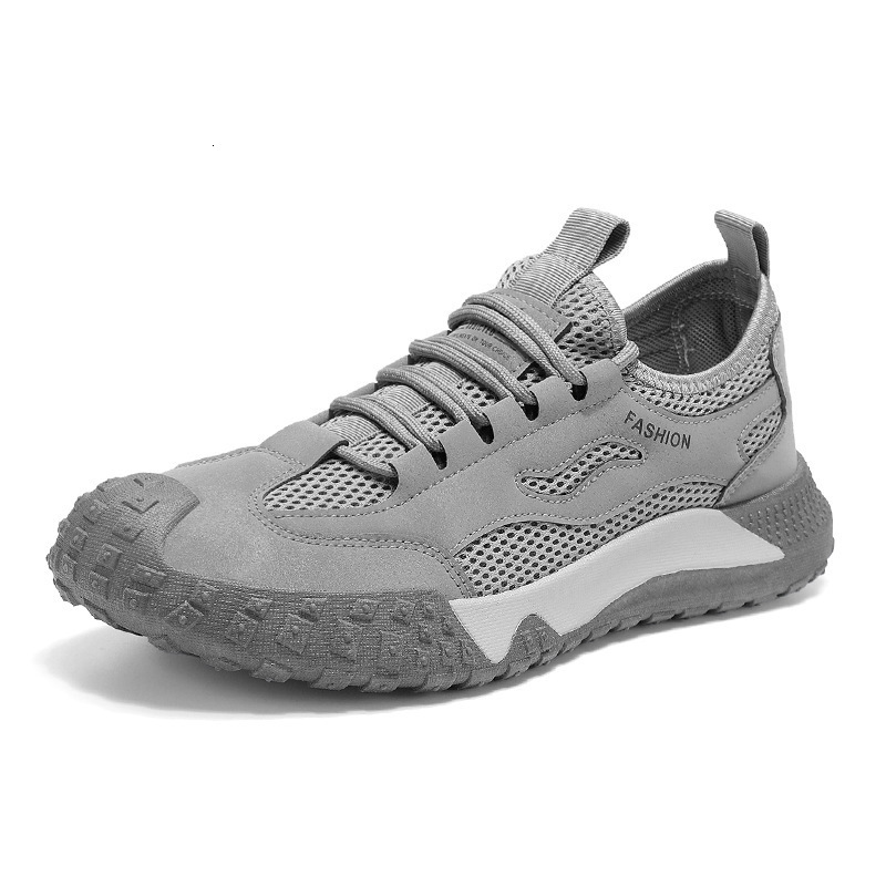 Labor Protection Men S Summer Breathable Perforated Mesh Sports Shoes Casual Shoes Anti Slip And Wear Resistant Casual Outdoor Work Board Shoes Ddmysa