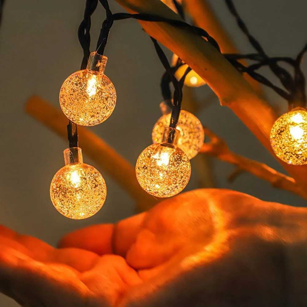 Solar String Lights Garden 100/50/20 LED Outdoor Crystal Ball Fairy Light Home Patio Yard Decoration Lamp Garden Garland Z250514