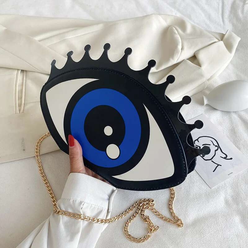 Eye Women Small Shape Fashion PU Leather Chain Bags Mini Shoulder Ladies Crossbody Messenger Bag purse